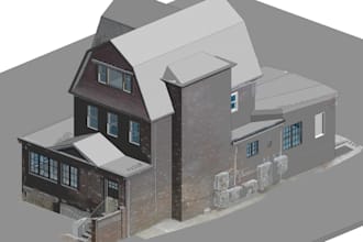 model revit 3d bim from point cloud survey