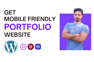 develop a user friendly wordpress portfolio website