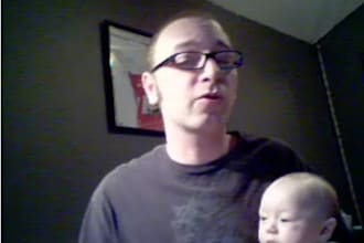 record a testimonial video with my baby