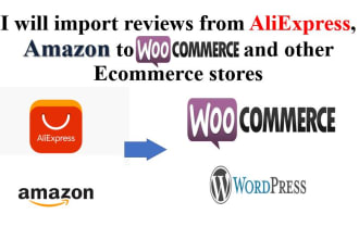 import bulk review and writing description for woocommerce products