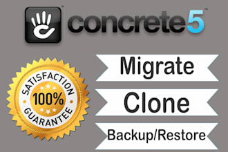 backup, clone, migrate concrete cms website