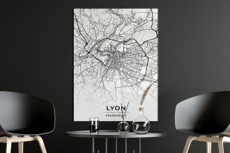 design a minimal city map
