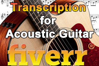 arrange music for solo acoustic guitar