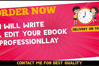 write, edit an eye catching ebook