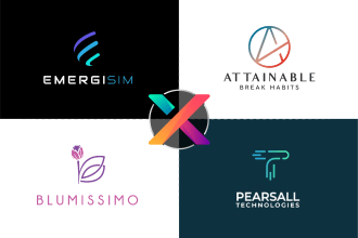 do minimalist flat vintage signature logo in 12 hours