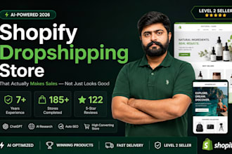 build an ai powered shopify dropshipping store or shopify website