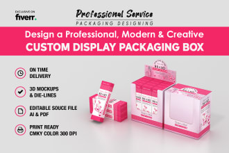 design custom product display box packaging