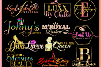 design feminine luxury handwritten signature logo
