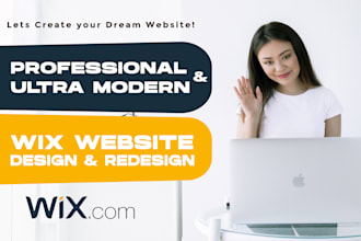 design and redesign wix website