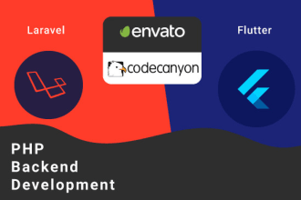 develop php laravel backend for codecanyon flutter and android apps
