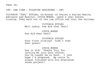 write a unique feature screenplay for your story