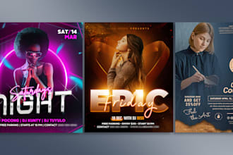 design a professional, original, attractive flyer for you