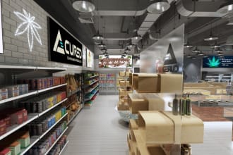 design your cannabis store in 2d and 3d