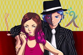 draw couples in my art style
