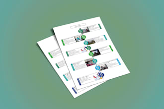 do infographics, flow charts and layouting