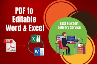 convert pdf to word and excel