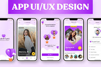 do figma app design, mobile app ui ux design, app screenshots