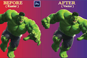 convert image to vector,convert logo to vector,manual image tracing