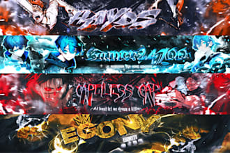 design a professional gaming youtube twitch banner