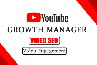 be your youtube SEO channel growth manager