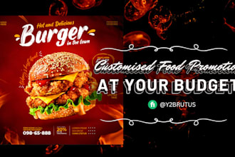 do restaurant graphics and promotion