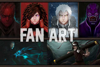 make fan art personalize character for you, lol dota dnd etc