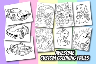 make awesome coloring book pages