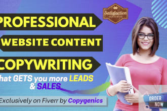 do compelling sales and website content copywriting