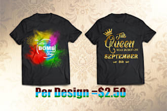 do custom text based t shirt design