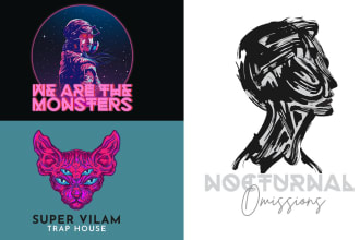 design a trippy, psychedelic, music logo design or nft