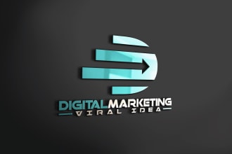 design professional social media, marketing and business logo