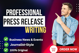 write a professional press release for you