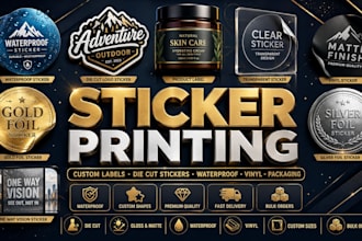 print custom stickers labels die cut stickers and product packaging