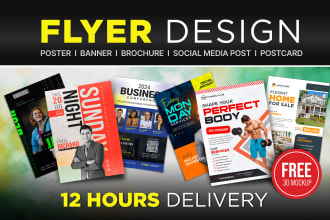design high quality flyers event banners social media ads