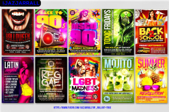 make halloween poster design for horror party and event