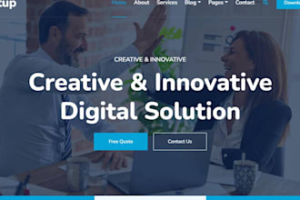 create HTML CSS bootstrap full mobile responsive website