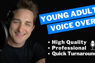 record a pro young adult american male voice over