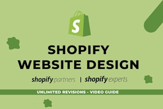 design modren shopify website, dropshipping store