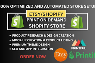do shopify print on demand, etsy print on demand, shopify store, etsy printify