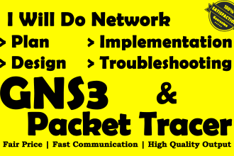 create and troubleshoot gns3 and cisco packet tracer projects labs