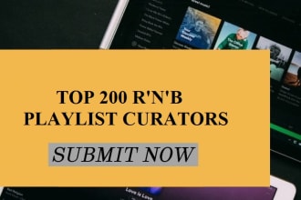 submit your single to top 200 rnb playlist curators