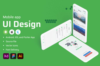 design ios, android, and flutter mobile application UI UX