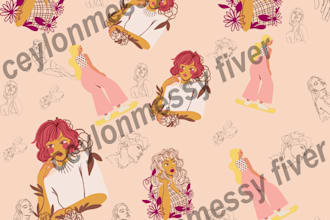 create seamless pattern design with unique styles for any use