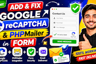 add and fix google recaptcha,phpmailer in form