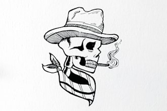 Hot Deals!  do hand drawn awesome simple tattoo