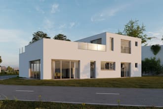 do fantastic house 3d rendering