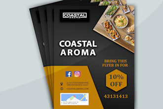 do an eye catching and professional flyer design