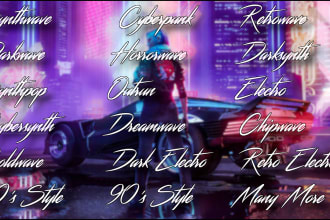 produce synthwave, retrowave, cyberpunk music for you