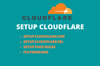 setup cloudflare SSL, CDN or fix problems
