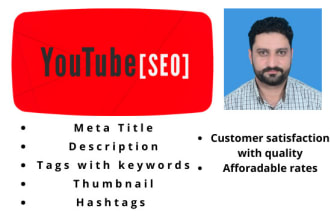 do youtube video SEO to gain real organic views top ranking